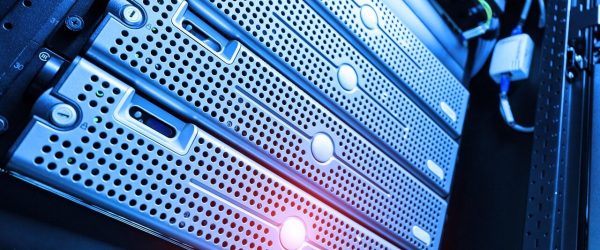 web hosting server data center professional blue light